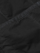 Norse Projects - Peter Garment-Dyed Logo-Appliquéd Cotton-Canvas Gilet - Black