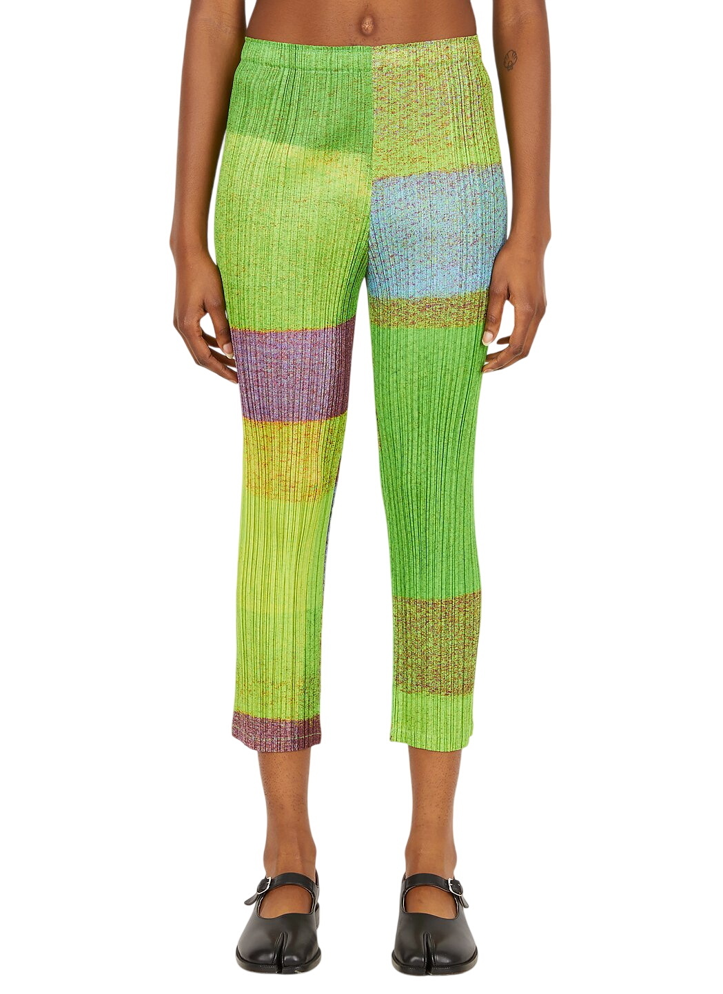PLEATS PLEASE ISSEY MIYAKE Multicolor Turnip & Spinach Pants