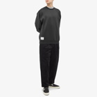 WTAPS Men's Bend Zip Detail Sweater in Black