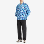 A Bathing Ape Men's Abc Camo Nyc Logo Coach Jacket in Blue