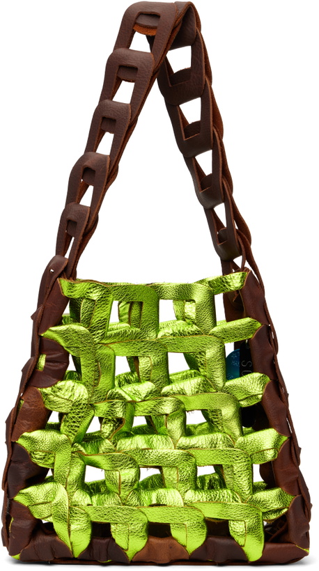 Photo: SC103 Brown & Green Links Bag