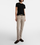 The Row Jovita cotton, cashmere and silk T-shirt