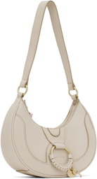 See by Chloé Beige Hana Half Moon Bag