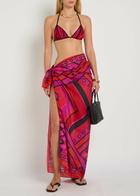 Pucci Printed Halterneck Bikini top Pink