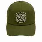 Drôle de Monsieur Men's Braided Slogan Cap in Khaki 