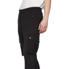 Amiri Black Sweat Cargo Trousers