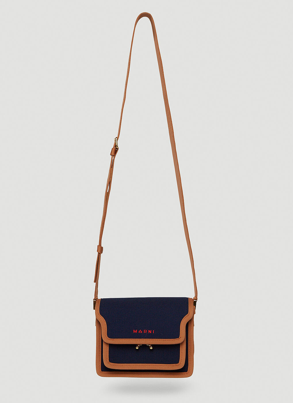 【MARNI】TRUNK SOFT MINI SHOULDER BAG Trunk Soft Mini Shoulder Bag in Dark Blue Marni