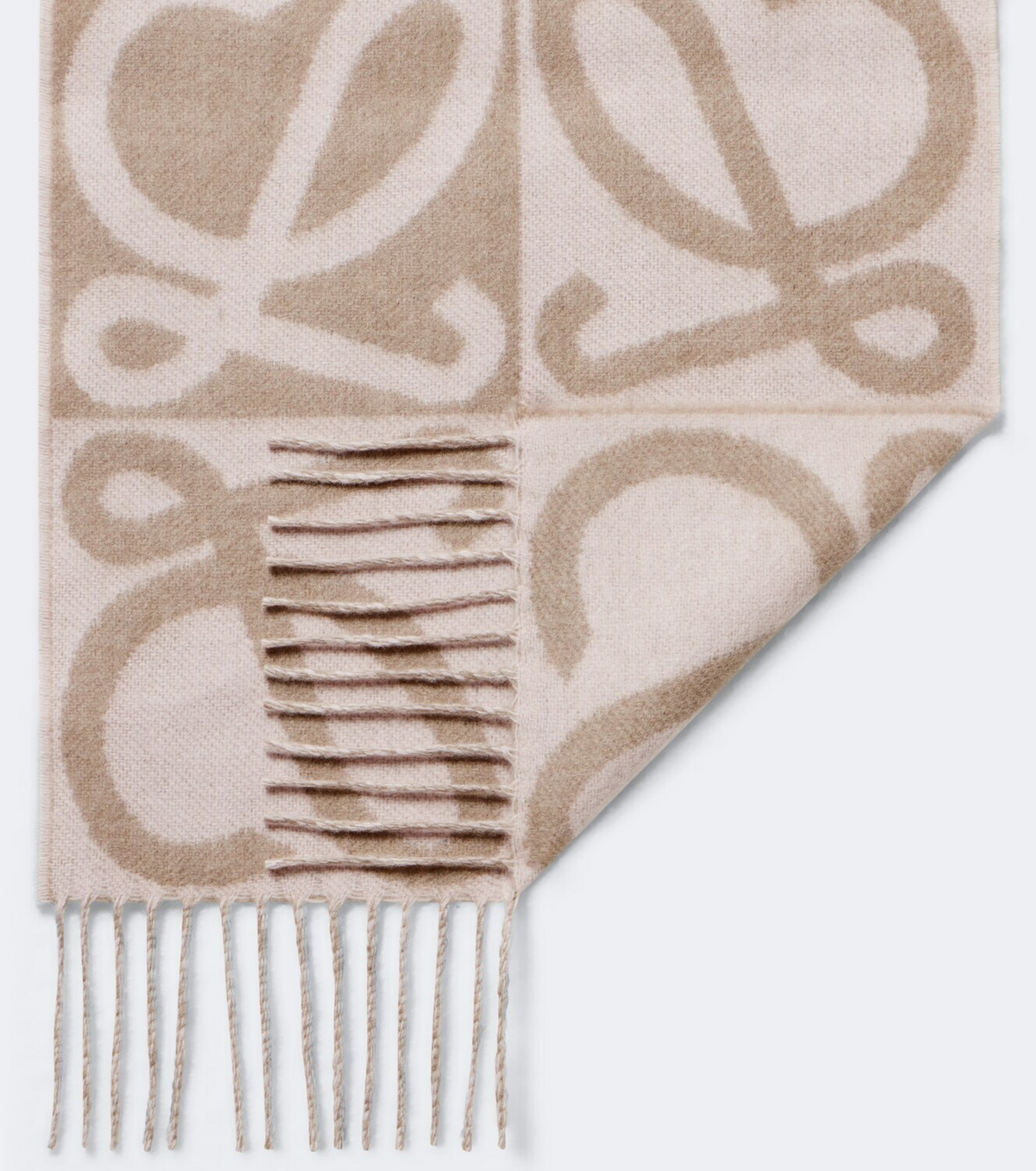 Loewe Anagram wool and cashmere scarf