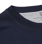 Brunello Cucinelli - Cotton-Jersey T-Shirt - Navy