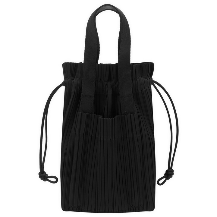 Pleats Please Issey Miyake Black Diagonal Pleats Tote Pleats  