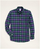 Brooks Brothers Men's Regent Regular-Fit Portuguese Flannel Shirt | Green