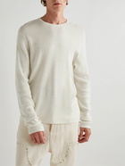 Rag & Bone - Collin Honeycomb-Knit Merino Wool-Blend Sweater - Neutrals