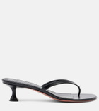 Amina Muaddi Juliette leather thong sandals