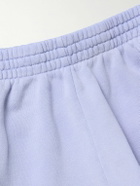 John Elliott - Skeptic Wide-Leg Cotton-Jersey Drawstring Shorts - Blue