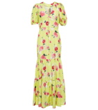 Rotate Birger Christensen Thora floral jacquard maxi dress