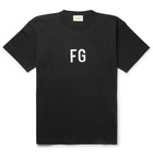 Fear of God - Oversized Logo-Print Cotton-Jersey T-Shirt - Black