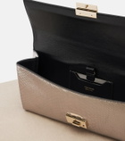 Tom Ford Jean snake-effect metallic leather clutch