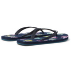 Vilebrequin - Printed Rubber Flip-Flops - Blue