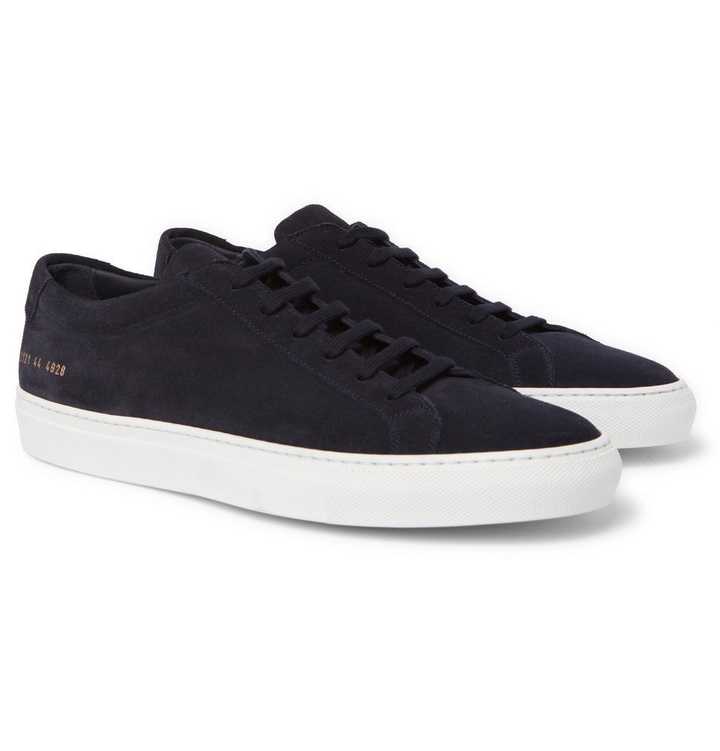 Photo: Common Projects - Original Achilles Suede Sneakers - Men - Navy