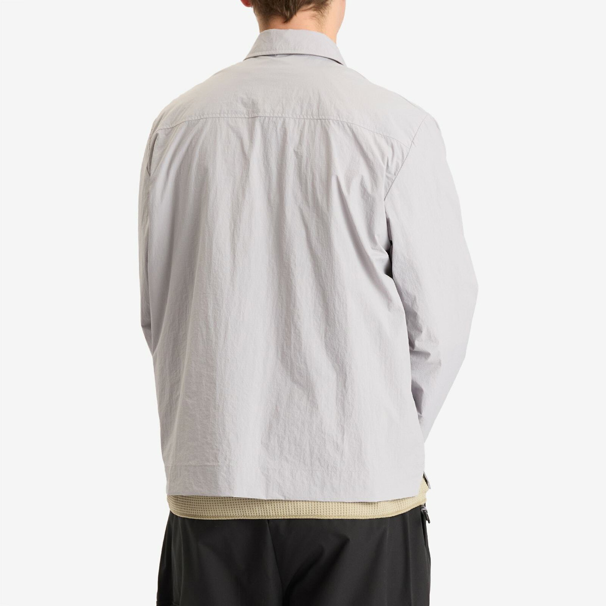 KA_YO_Prototype Men's Overshirt in Light Grey
