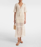 Anna Kosturova Crochet cotton maxi dress