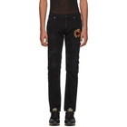 Dolce and Gabbana Black Skinny Distressed Jeans