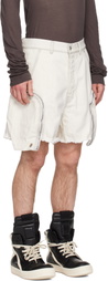 Rick Owens DRKSHDW Off-White Temple Denim Bauhaus Shorts