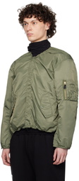 Prototypes Black & Khaki Deflated Reversible Bomber Jacket