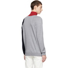 Band of Outsiders Grey Colorblocked Turtleneck