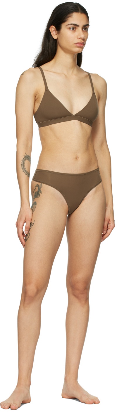 Skims Brown Fits Everybody Push-up Bra In Oxide