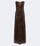 Christopher Esber Opaline sequined bustier gown