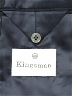 Kingsman - Harry's Navy Pinstriped Super 120s Wool Suit - Blue