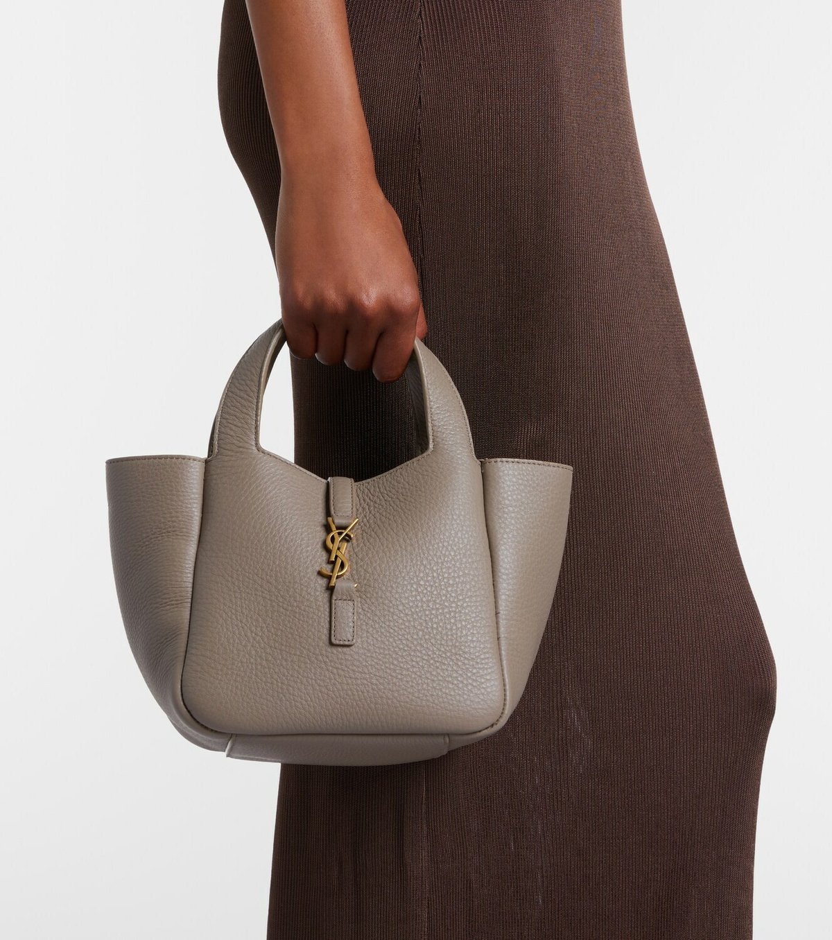 Saint Laurent Le 5 à 7 Bea Baby leather tote bag