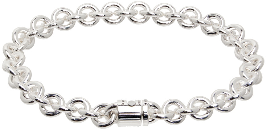 Le Gramme Silver 'Le 21g' Entrelacs Bracelet