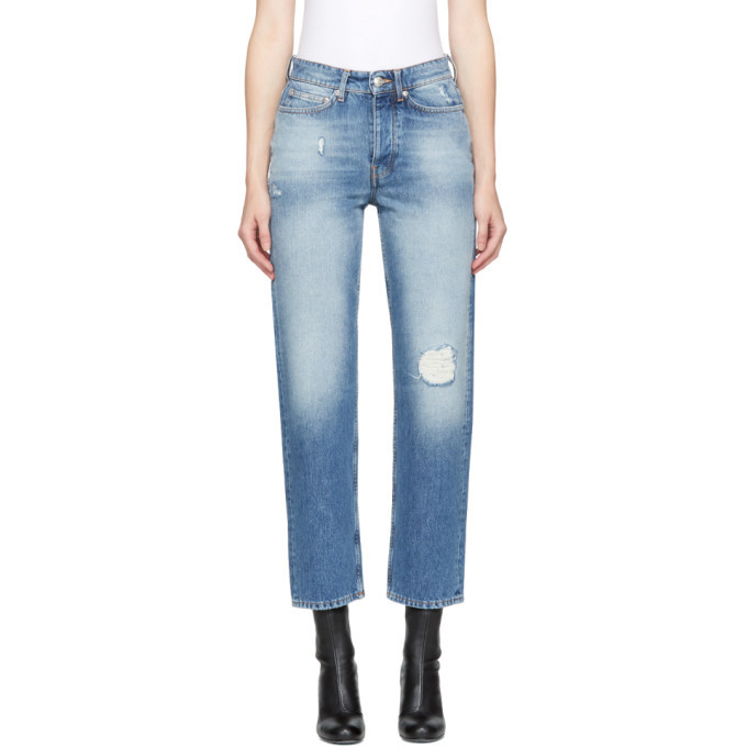 Photo: Won Hundred Blue Distressed Pearl Jeans