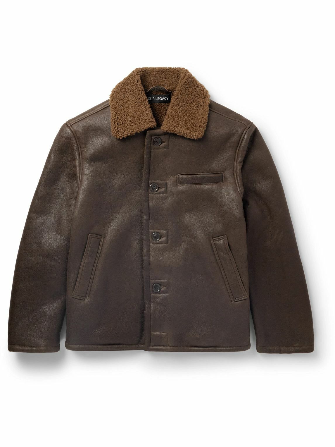 Our Legacy Brown Venice Blouson Faux Leather Jacket Our Legacy