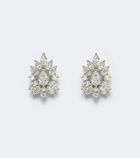 Yeprem Y-Not 18kt white gold earrings with diamonds