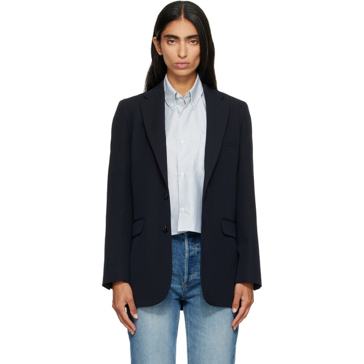 Photo: A.P.C. Navy Annie Blazer