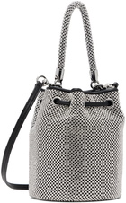 Marc Jacobs Silver & Black 'The Rhinestone Mini Bucket' Bag