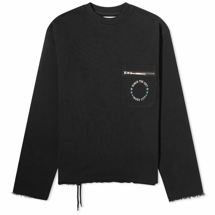 Photo: Honor the Gift Men's Pocket Crew Sweater in Black