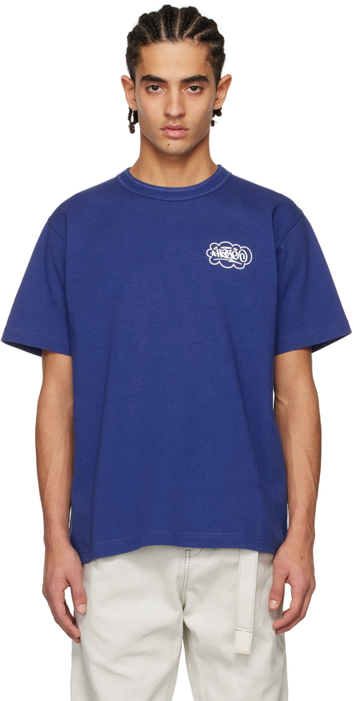 sacai Blue 'One Kind Word' T-Shirt Sacai