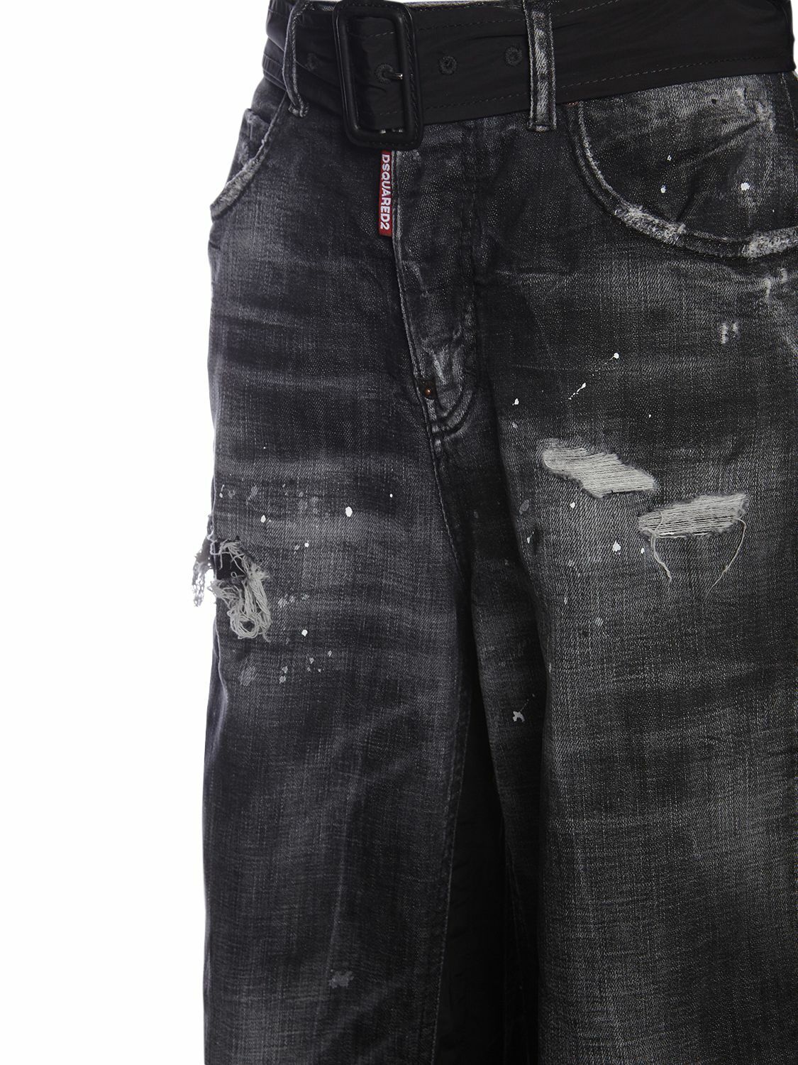 DSQUARED2 Hybrid Traveler Denim Hybrid Wide Jeans Dsquared2 DSQUARED2 Hybrid Traveler Denim Hybrid Wide Jeans Dsquared2