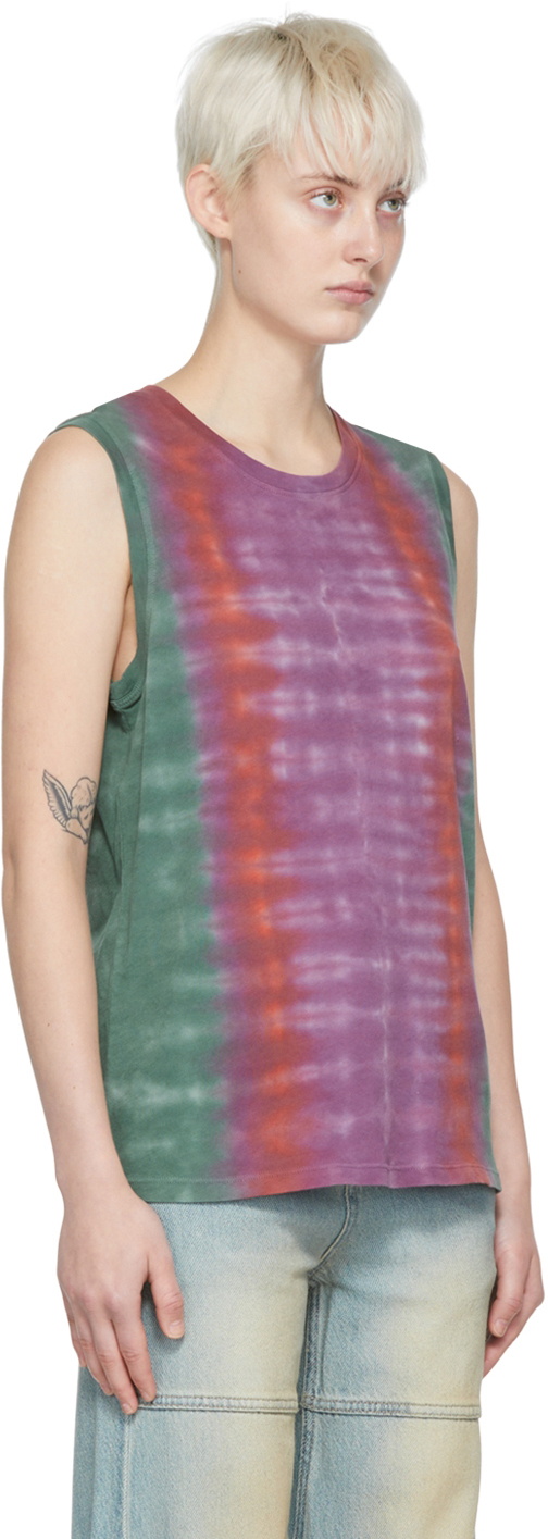 Raquel Allegra Purple Cotton Tank Top