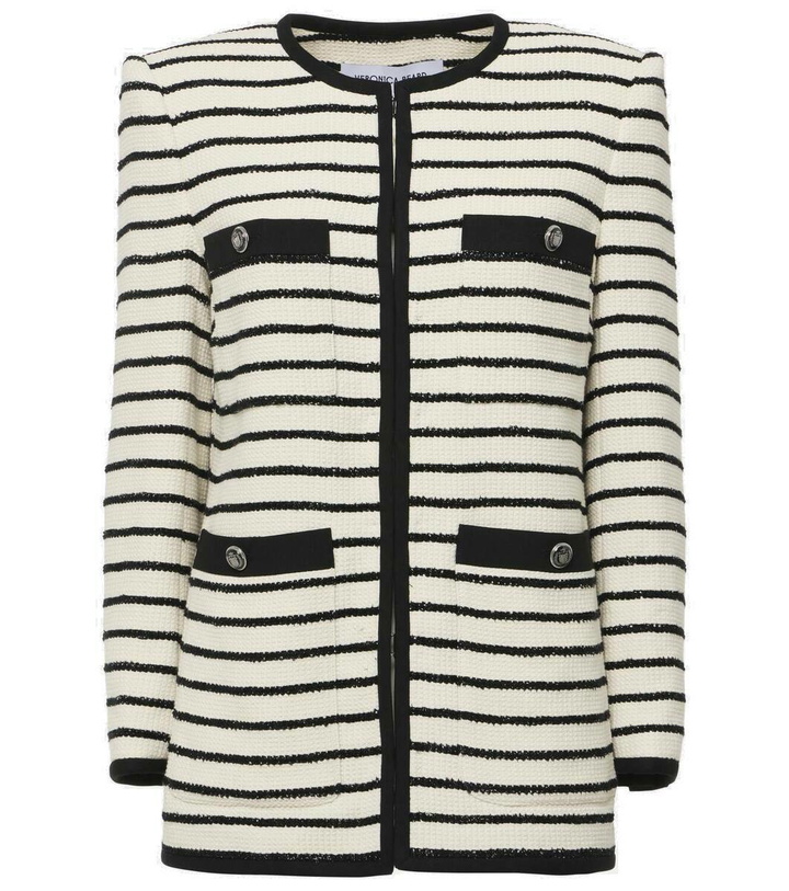 Photo: Veronica Beard Foster striped cotton-blend jacket