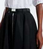 Prada Re-Nylon belted midi skirt