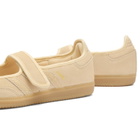 Adidas Women's Samba Jane Sneaker in Sand Strata/Sand Strata/Gold Met.