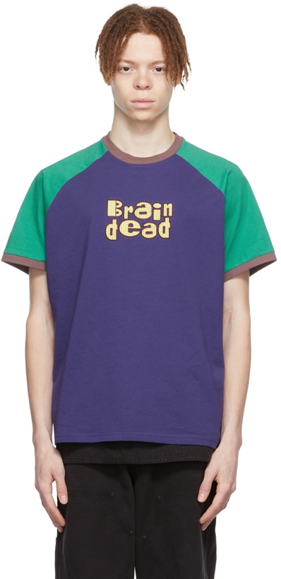 Photo: Brain Dead Navy Cotton T-Shirt