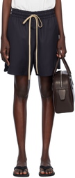 Fear of God Navy Wool Classic Shorts