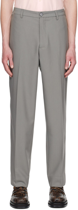 Photo: Insatiable High SSENSE Exclusive Gray Marshmallow Jax Trousers