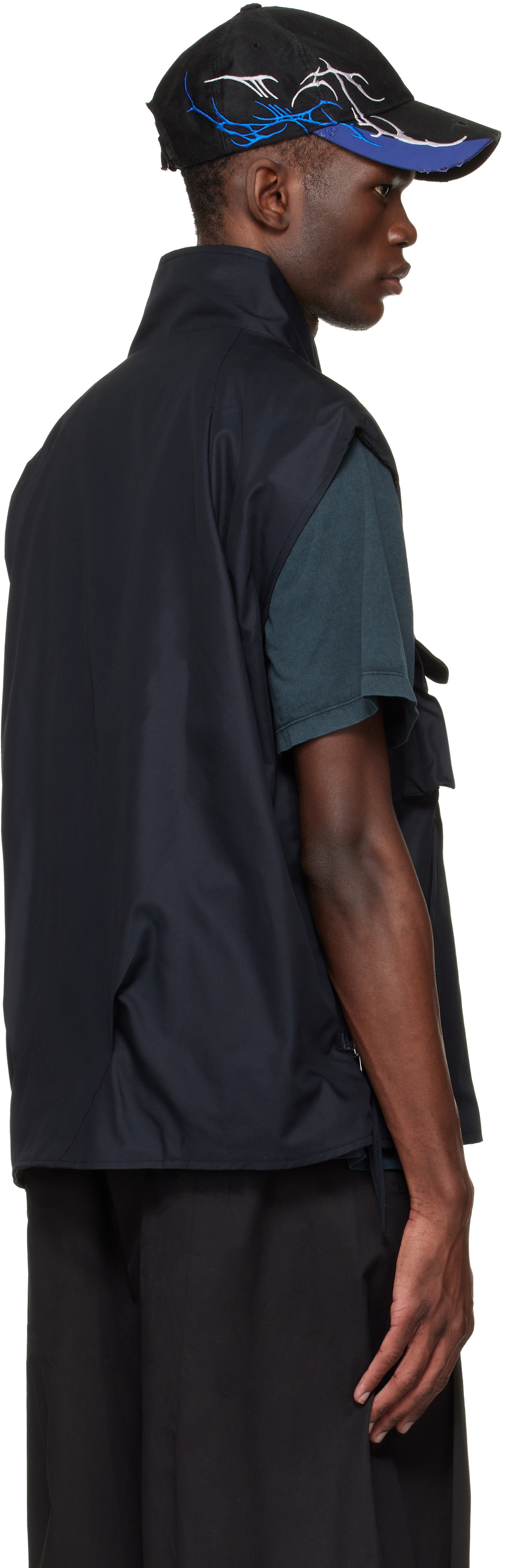 FFFPOSTALSERVICE Black Darted Kalf Vest